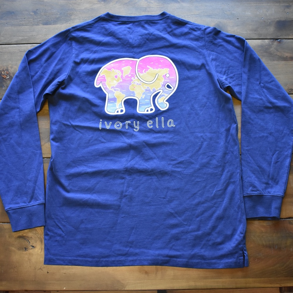 Ivory ella long sleeve pocket tee